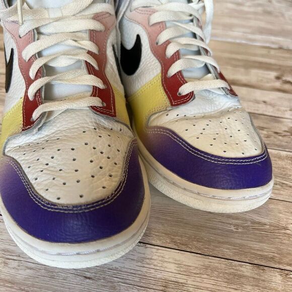 NIKE Dunk High Women’s 9 Summit White Black Red FD0802-100 Shoes Trainers - Picture 5 of 15